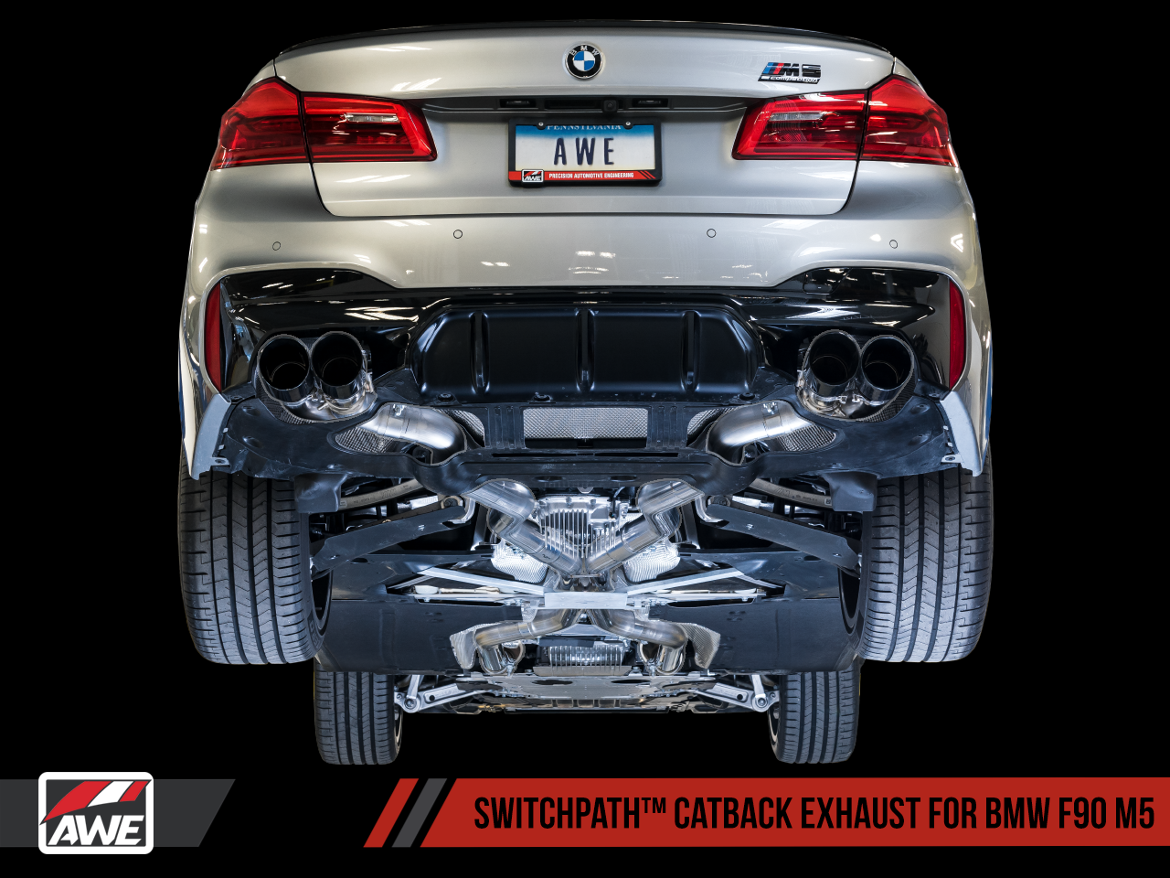 Exhaust F90 M5 of AWE TUNING JAPAN